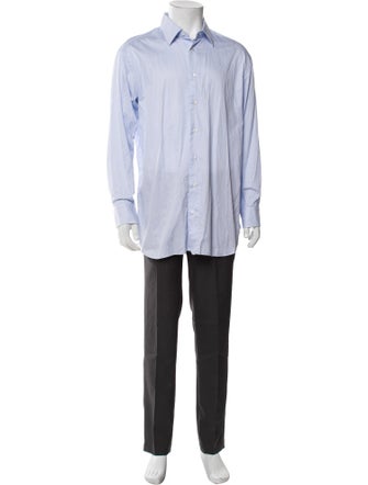 Brioni Striped Long Sleeve Dress Shirt