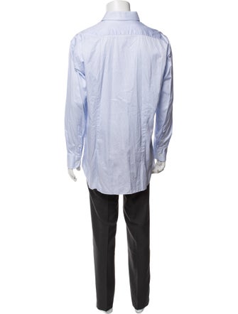 Brioni Striped Long Sleeve Dress Shirt