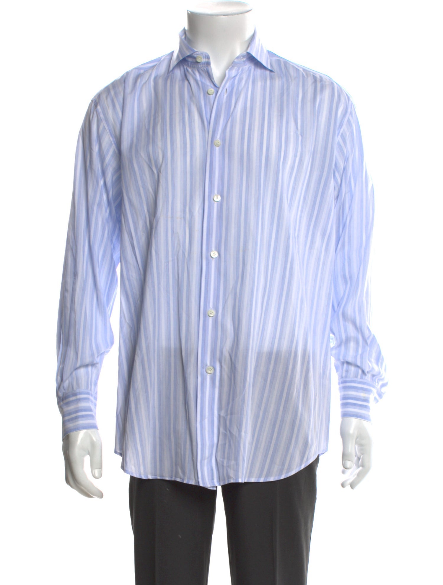 Brioni Striped Long Sleeve Shirt