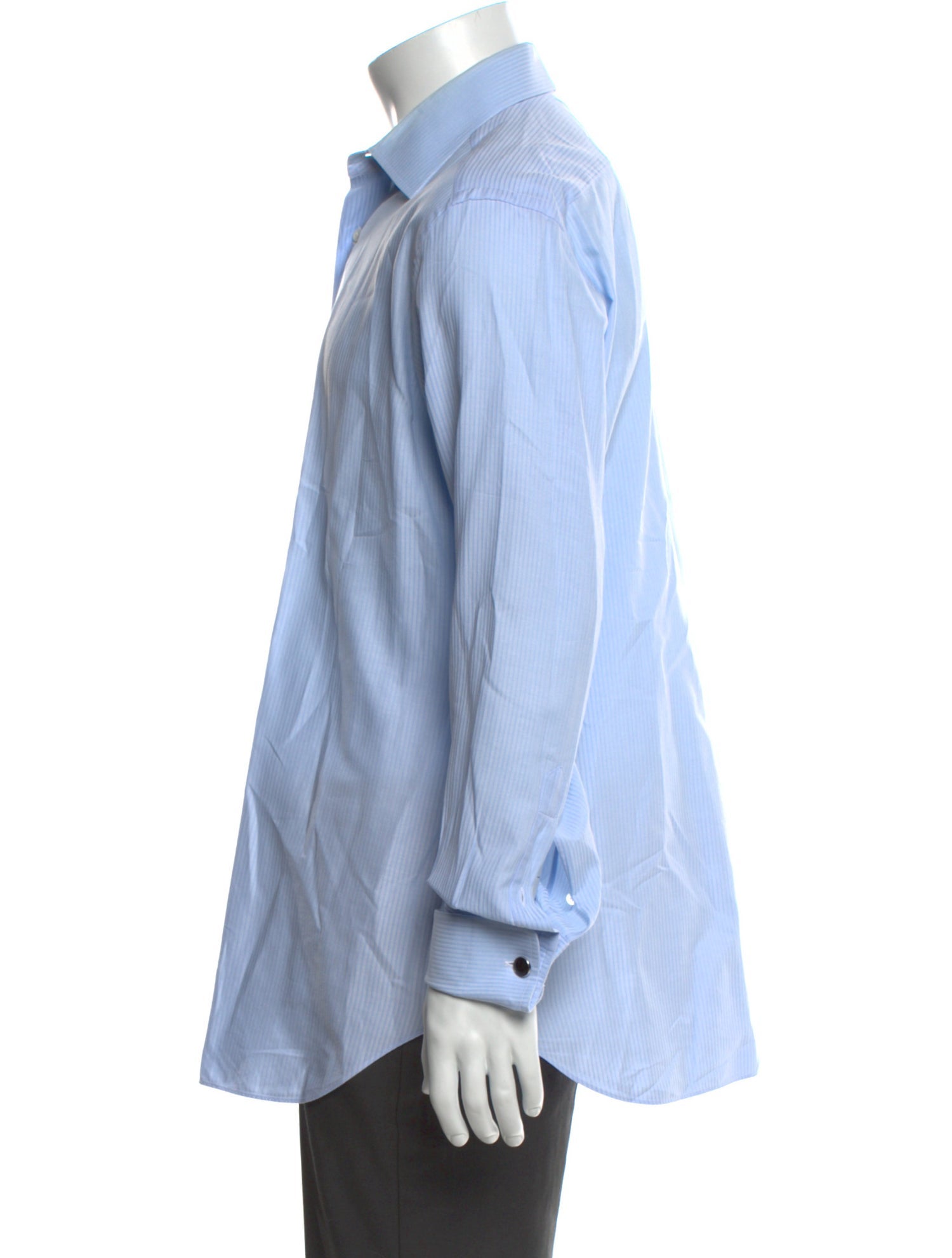 Brioni Striped Long Sleeve Dress Shirt