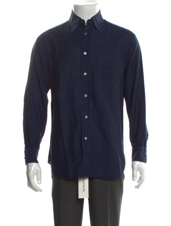 Brioni Linen Long Sleeve Shirt