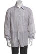 Brioni Linen Striped Shirt