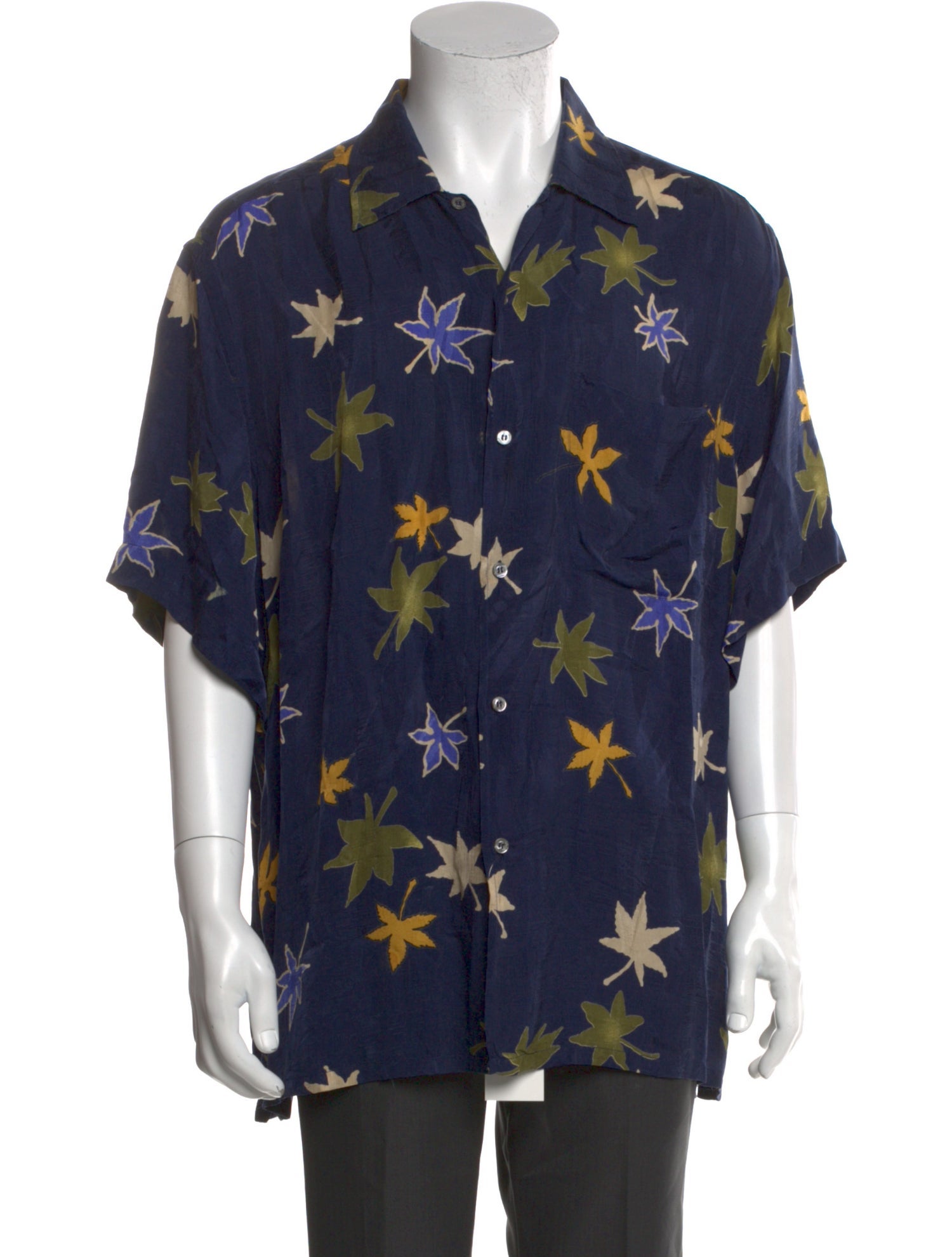 Brioni Floral Print Short Sleeve Shirt