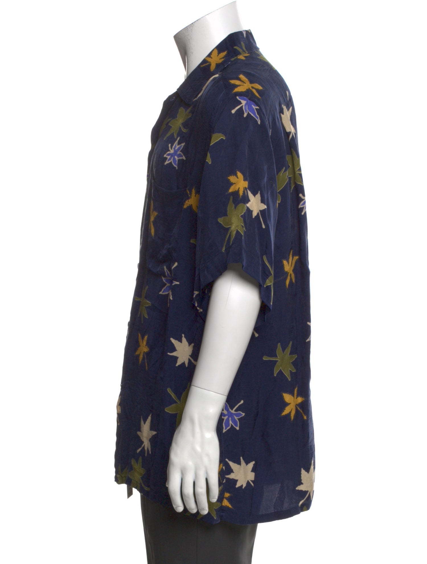 Brioni Floral Print Short Sleeve Shirt