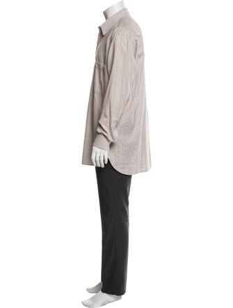 Brioni x Neiman Marcus Plaid Print Shirt