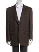 Brioni Cashmere Tweed Pattern Peacoat