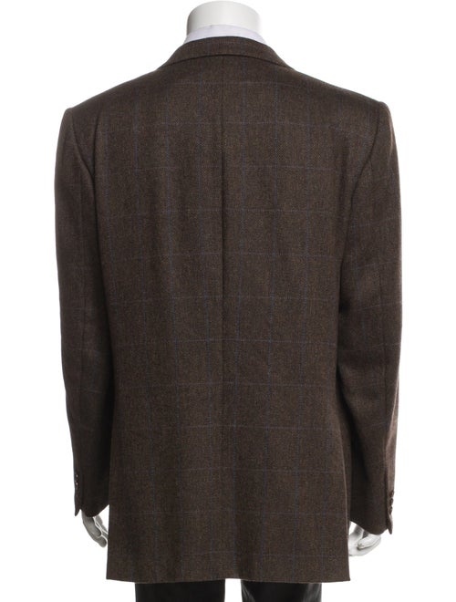 Brioni Cashmere Tweed Pattern Peacoat