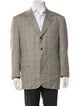 Brioni Wool Plaid Print Blazer