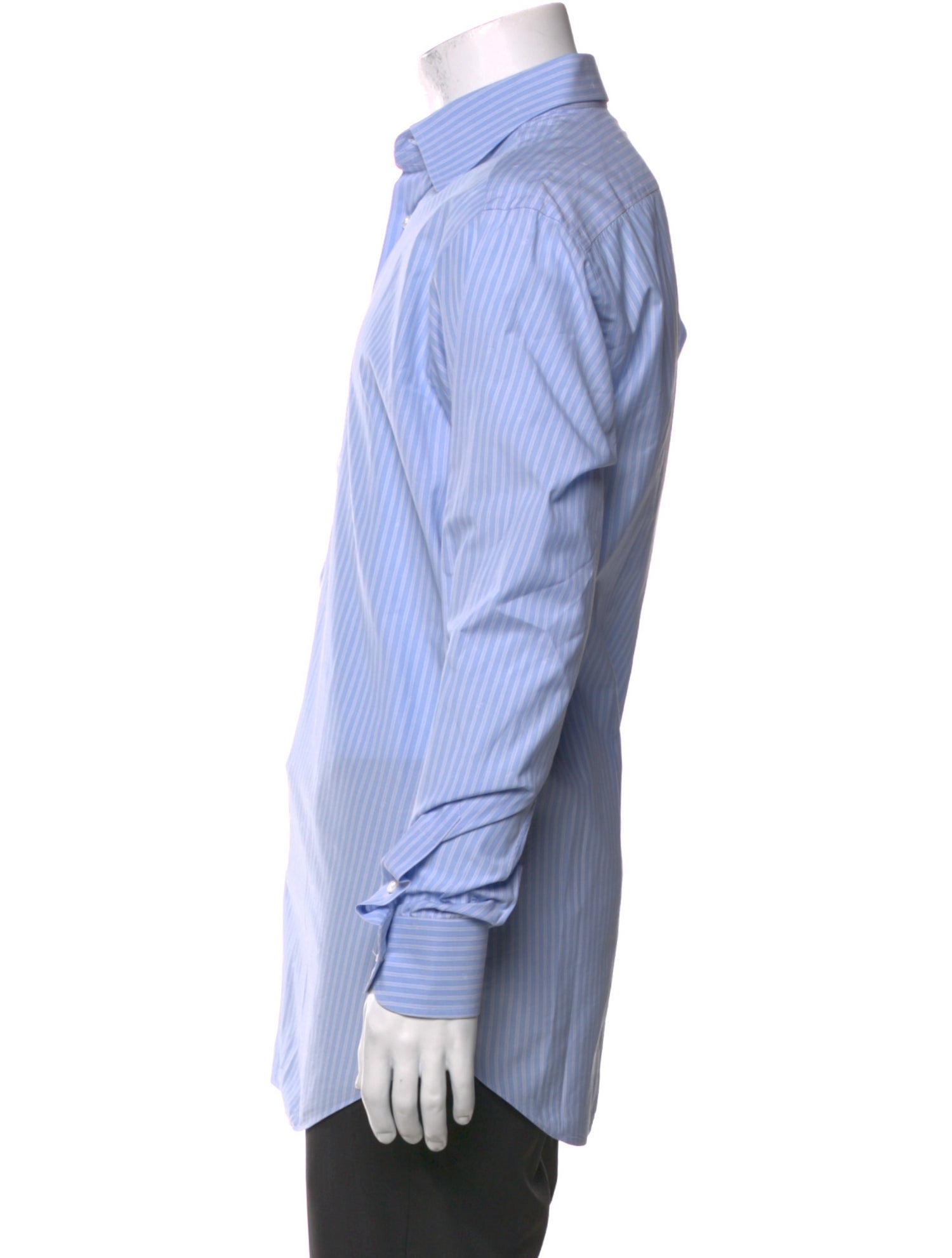 Brioni Striped Long Sleeve Dress Shirt