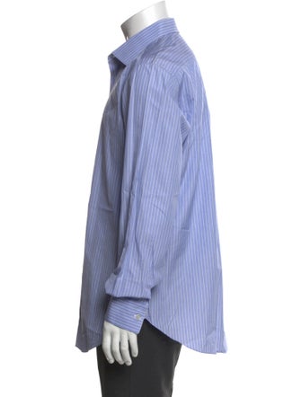 Brioni Striped Long Sleeve Dress Shirt