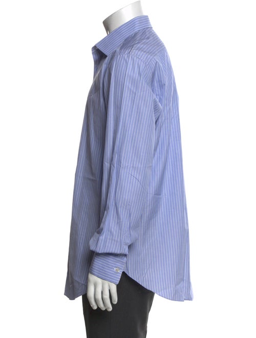 Brioni Striped Long Sleeve Dress Shirt