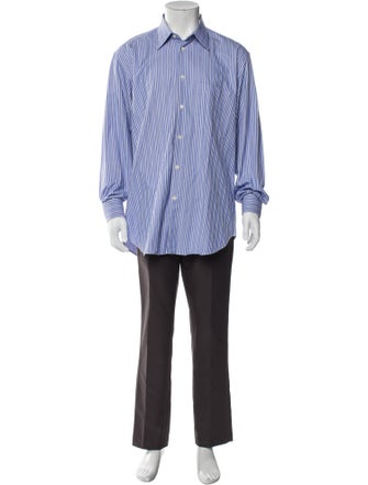 Brioni Striped Long Sleeve Shirt