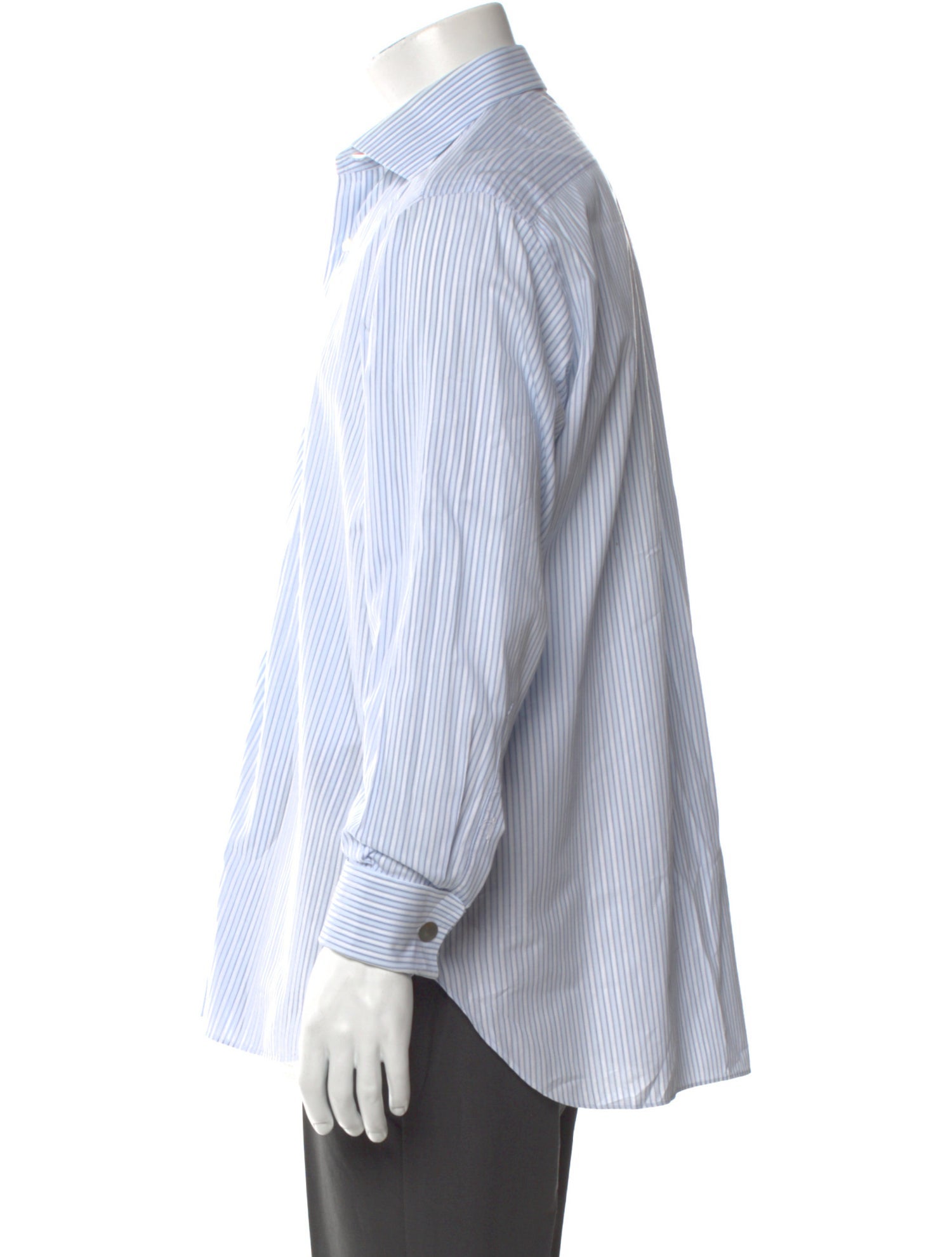 Brioni Striped Long Sleeve Dress Shirt