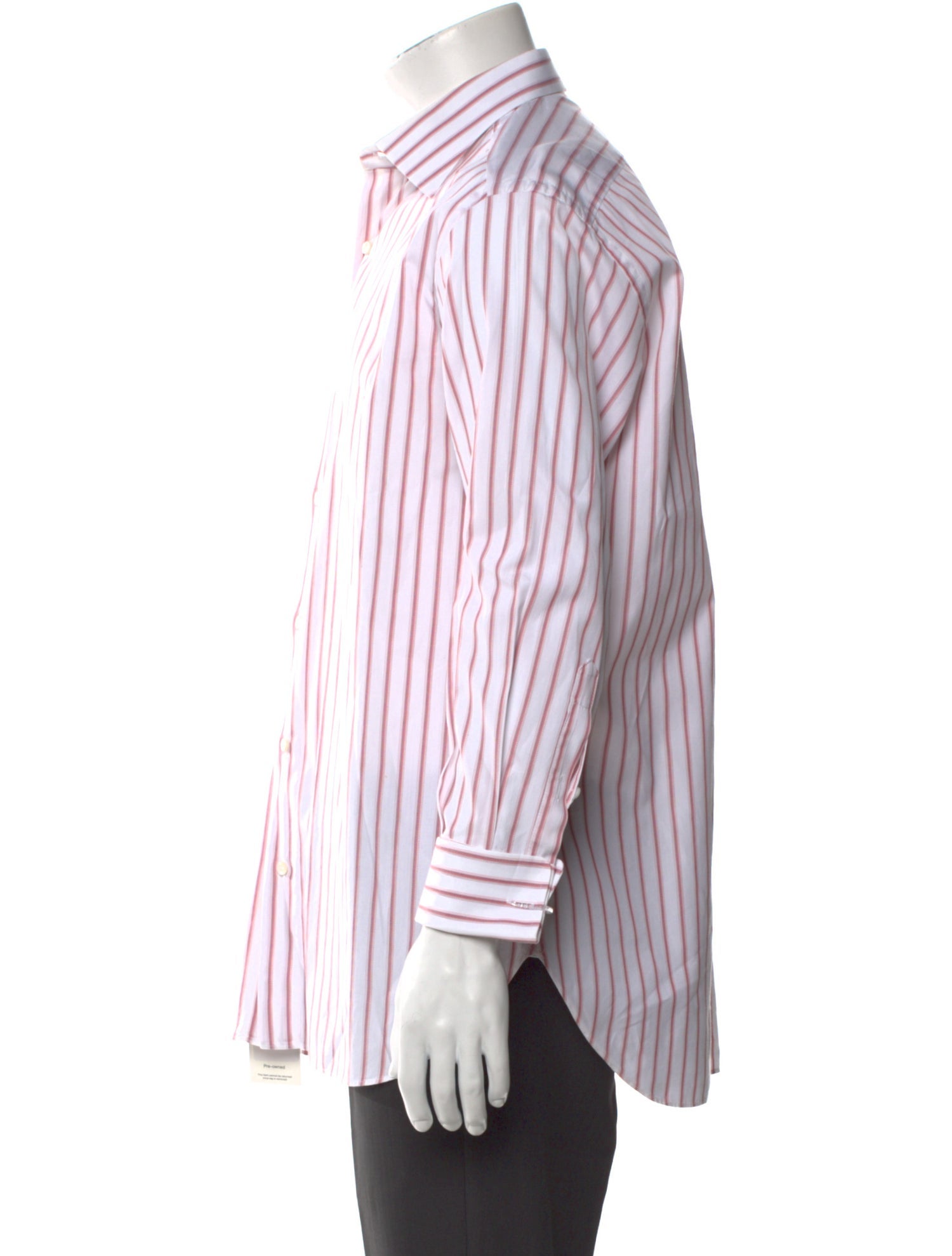 Brioni Striped Long Sleeve Dress Shirt