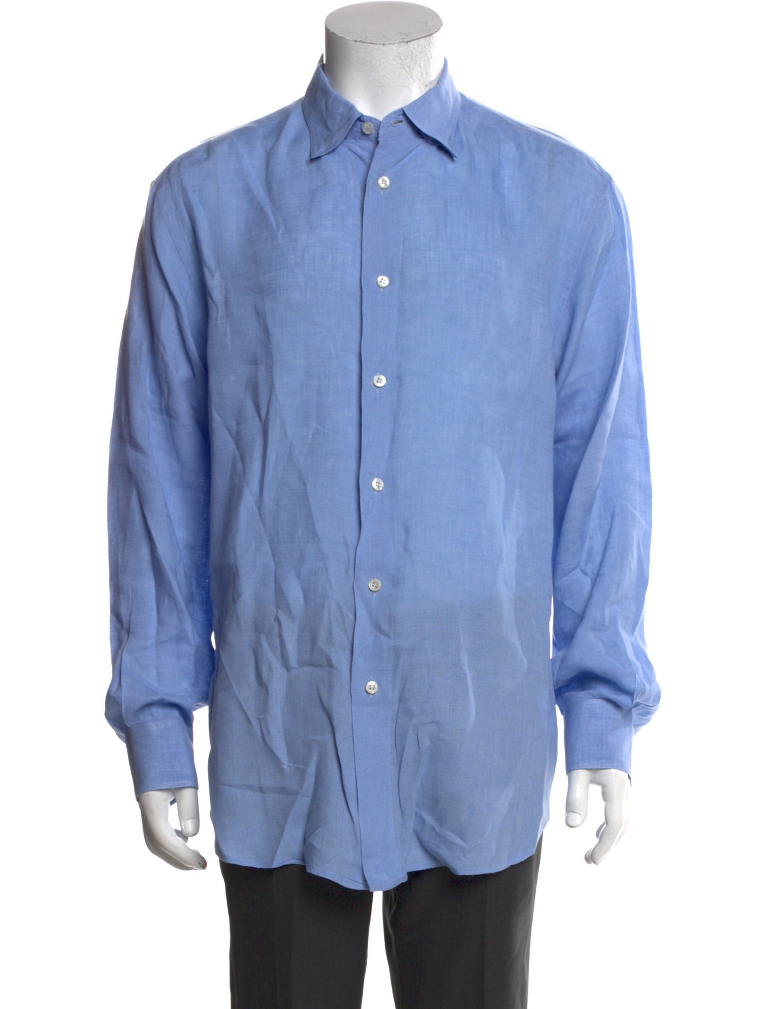 Brioni Linen Long Sleeve Shirt