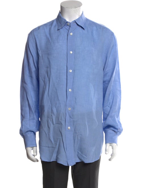 Brioni Linen Long Sleeve Shirt