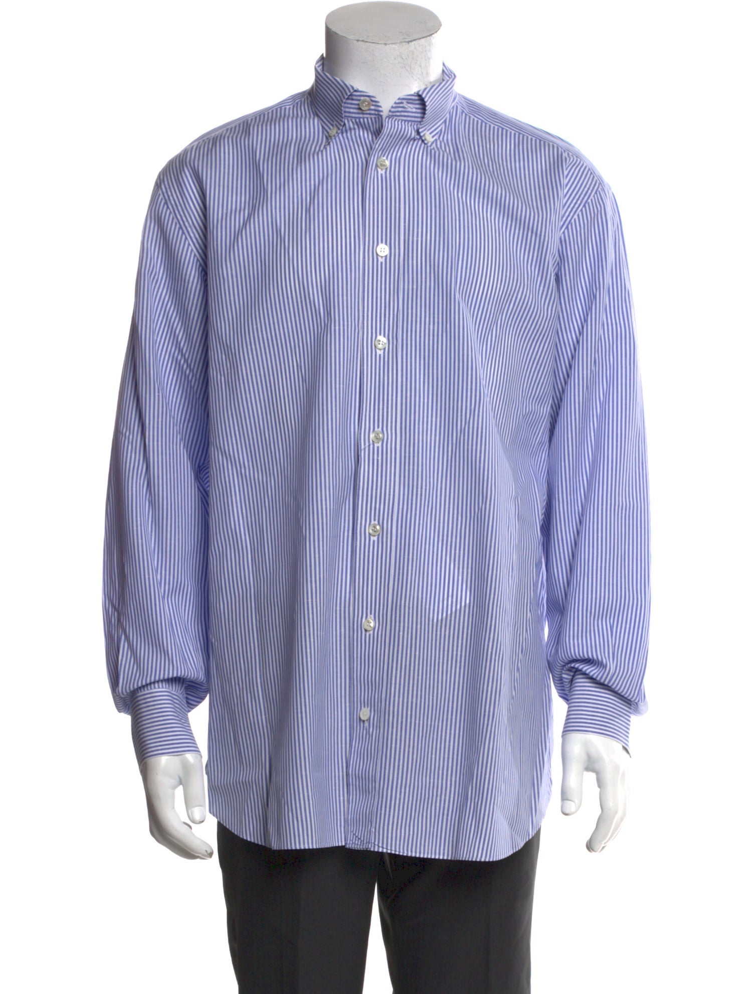Brioni Striped Long Sleeve Shirt