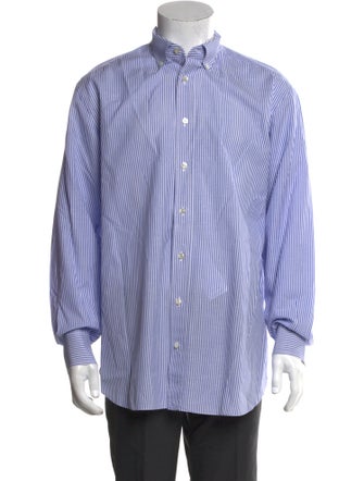 Brioni Striped Long Sleeve Shirt