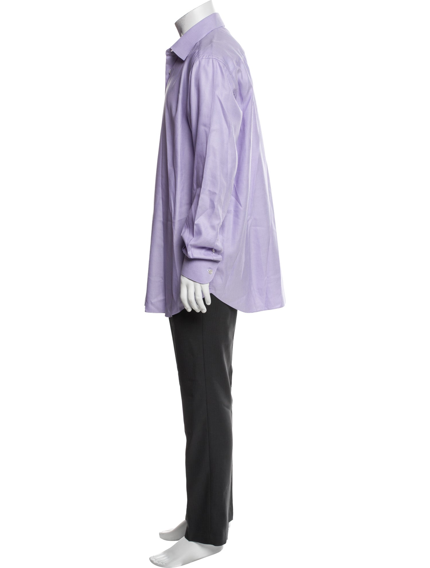 Brioni Printed Long Sleeve Dress Shirt