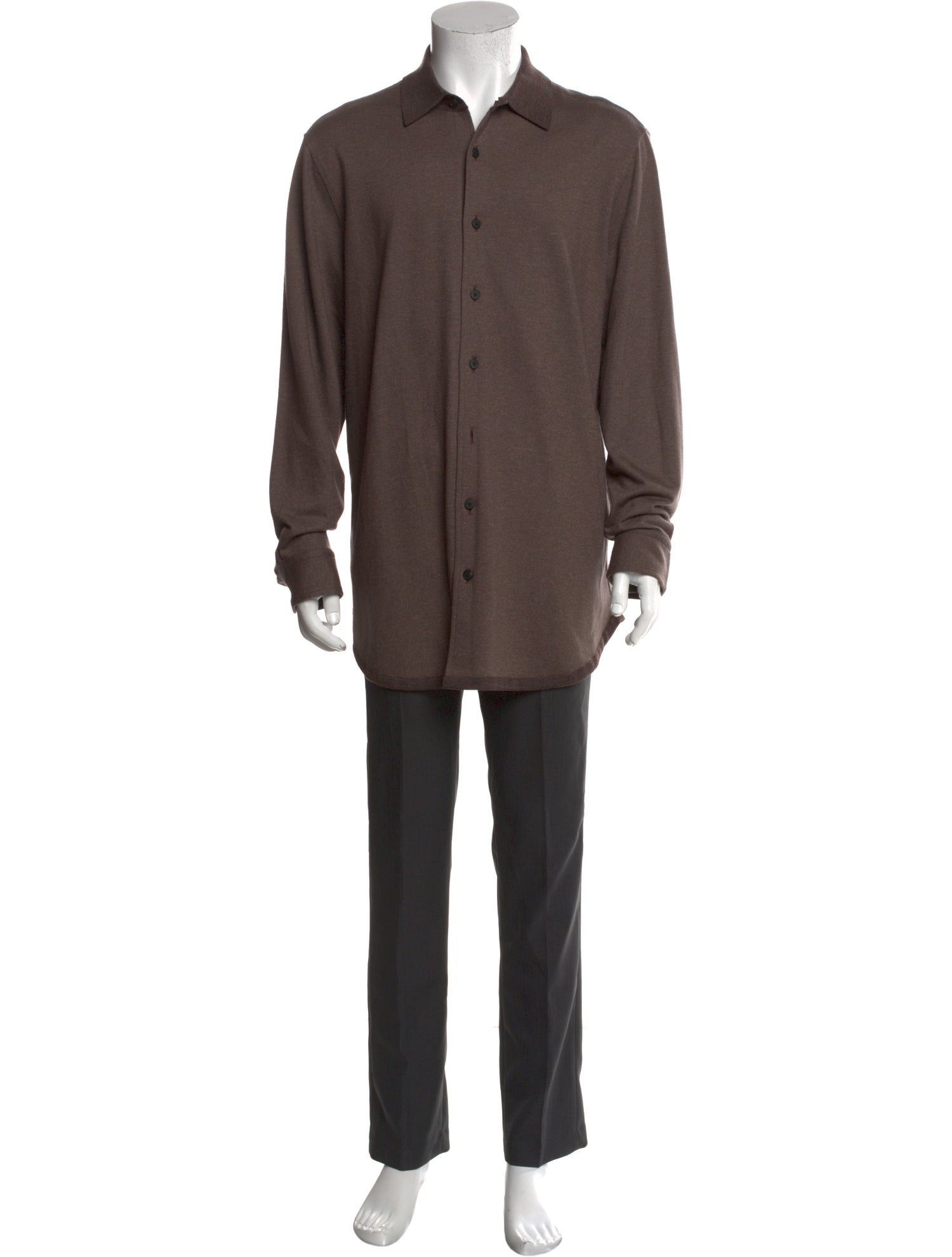 Brioni Cashmere Long Sleeve Shirt