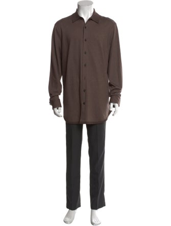 Brioni Cashmere Long Sleeve Shirt
