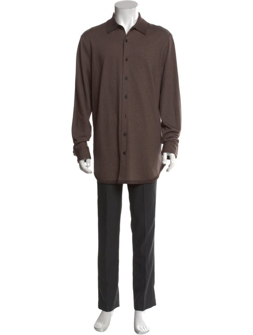 Brioni Cashmere Long Sleeve Shirt