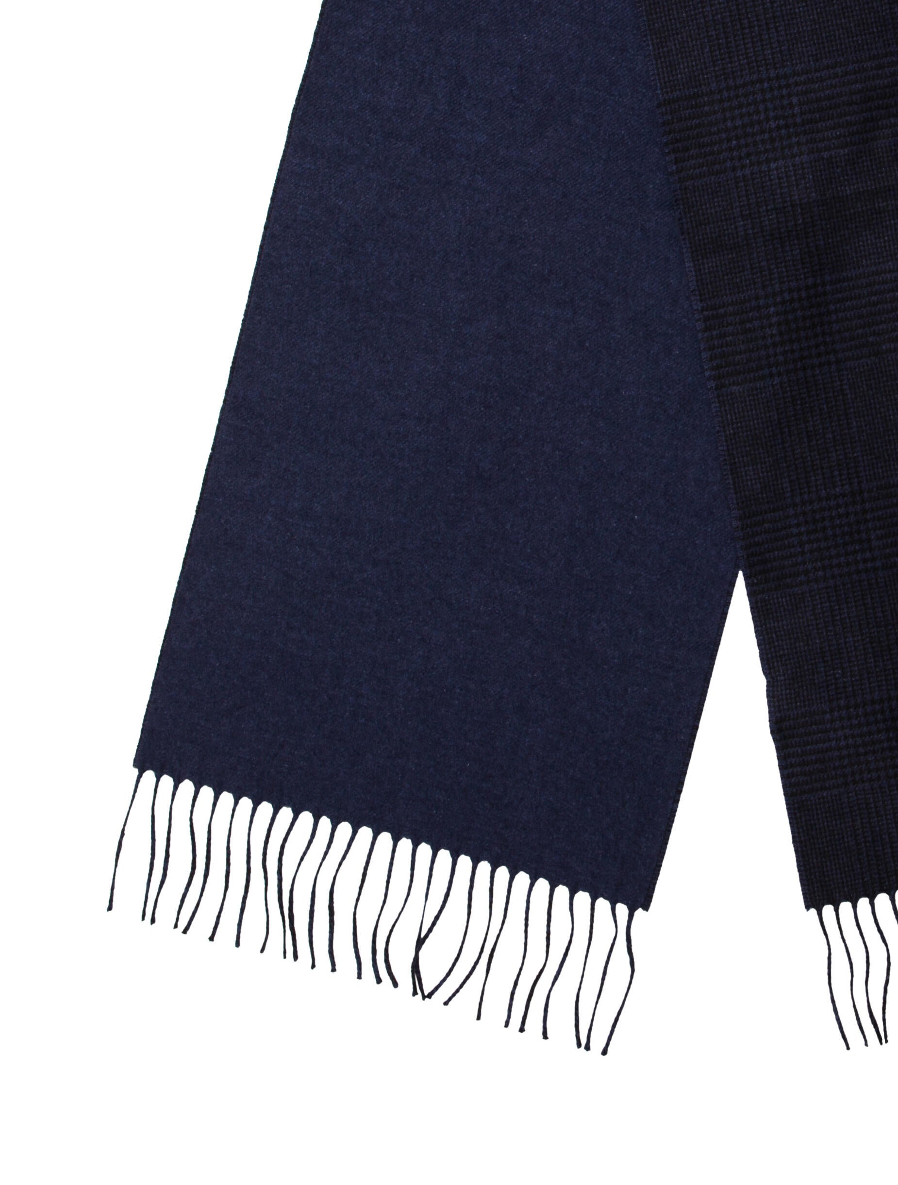 Brioni Silk Colorblock Pattern Scarf