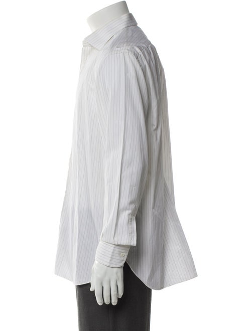 Brioni Striped Long Sleeve Dress Shirt