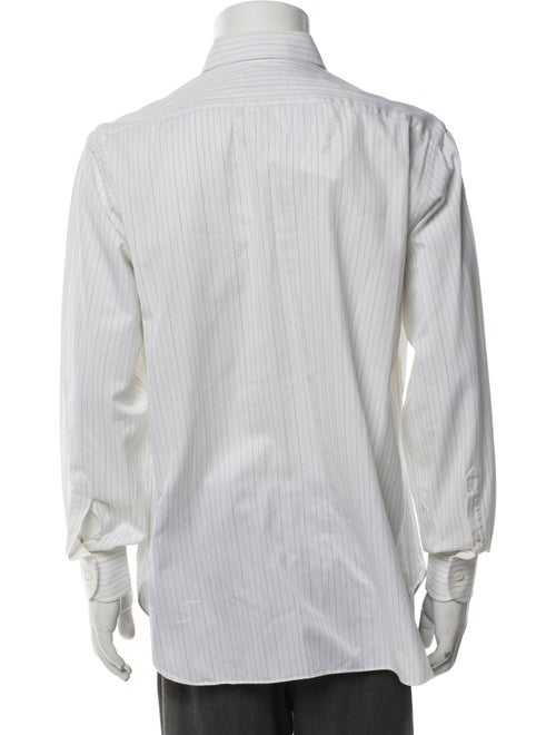 Brioni Striped Long Sleeve Dress Shirt