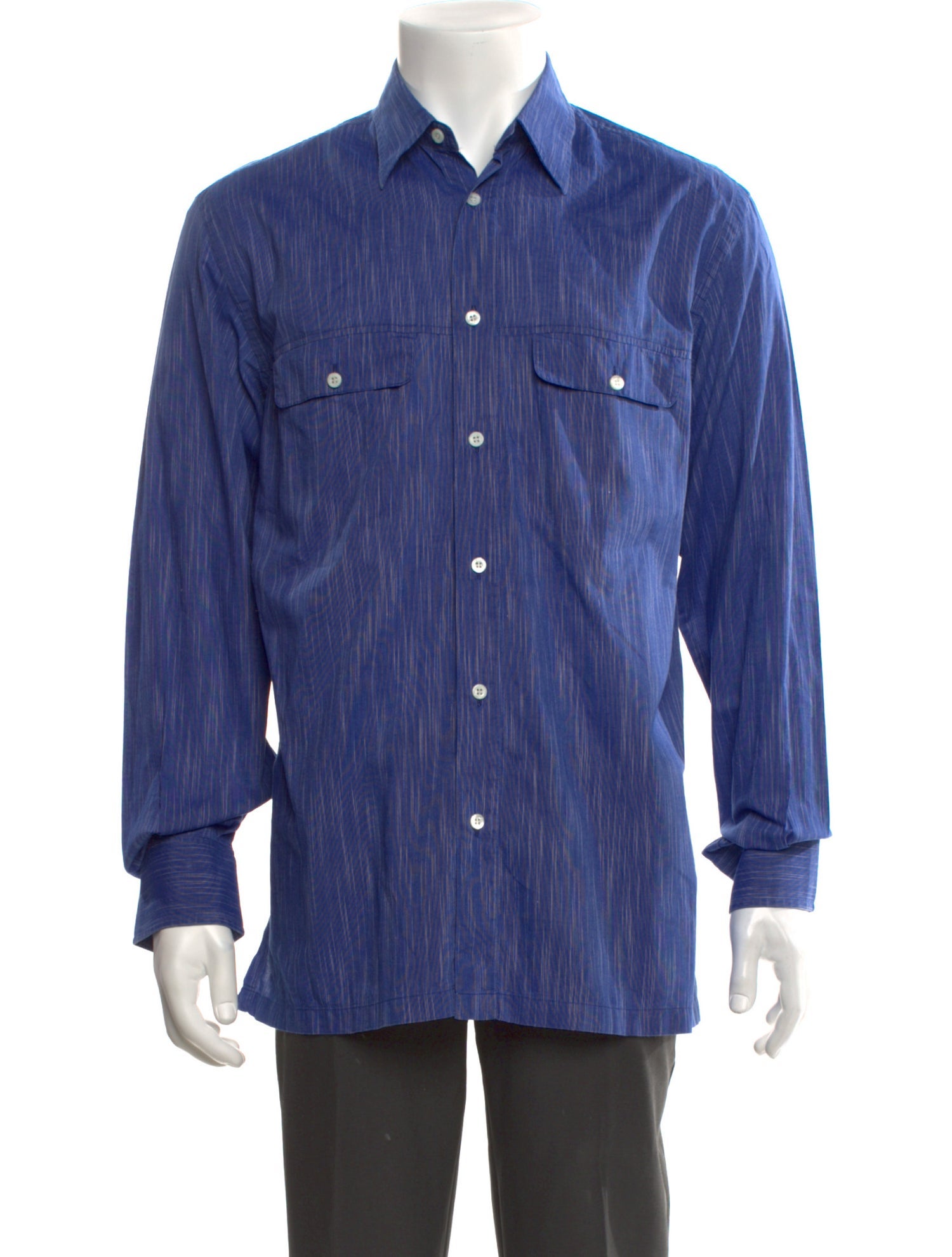 Brioni Striped Long Sleeve Shirt