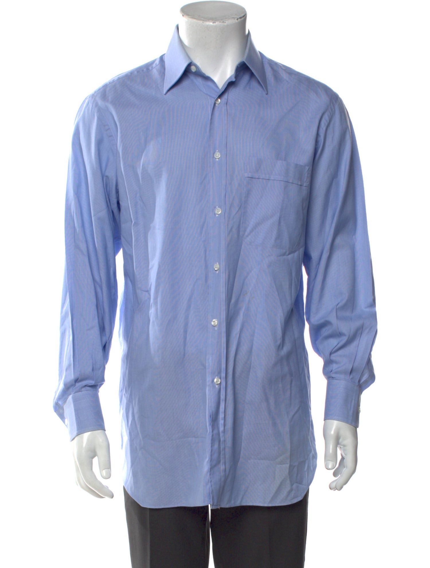 Brioni Striped Long Sleeve Dress Shirt