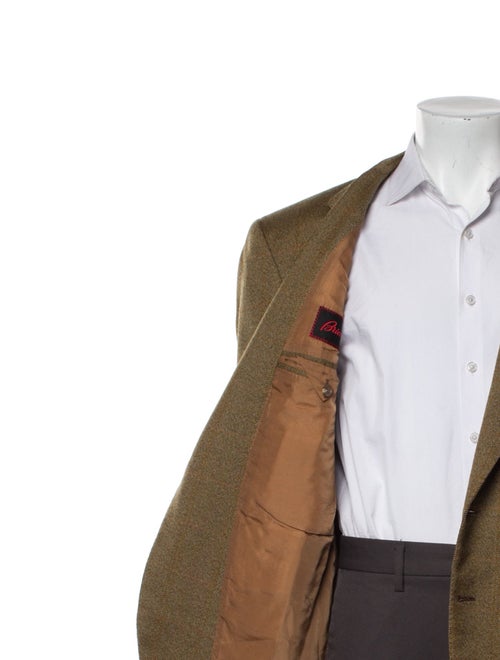 Brioni Wool Plaid Print Blazer