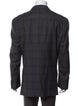 Brioni Wool Plaid Print Blazer