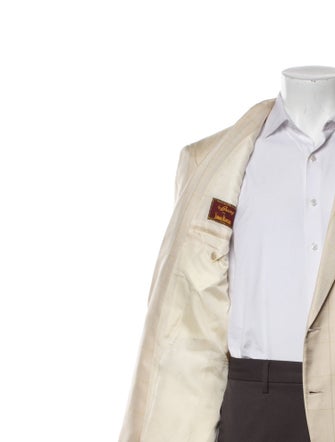 Brioni Silk Plaid Print Blazer