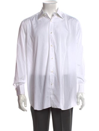 Brioni Striped Long Sleeve Dress Shirt