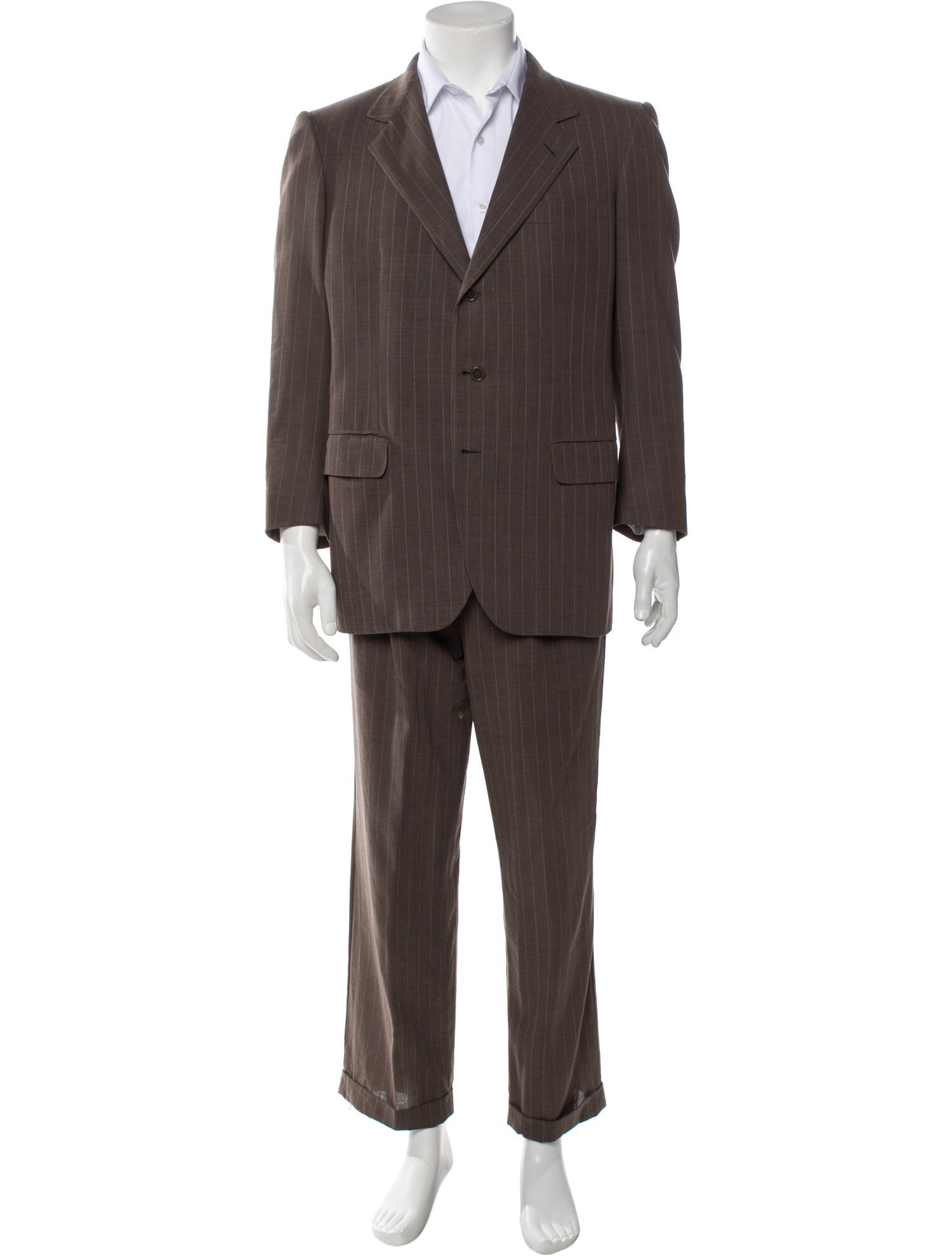 Brioni Wool Striped Two-Piece Suit