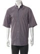 Brioni Striped Short Sleeve Shirt