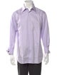 Brioni Plaid Print Long Sleeve Dress Shirt