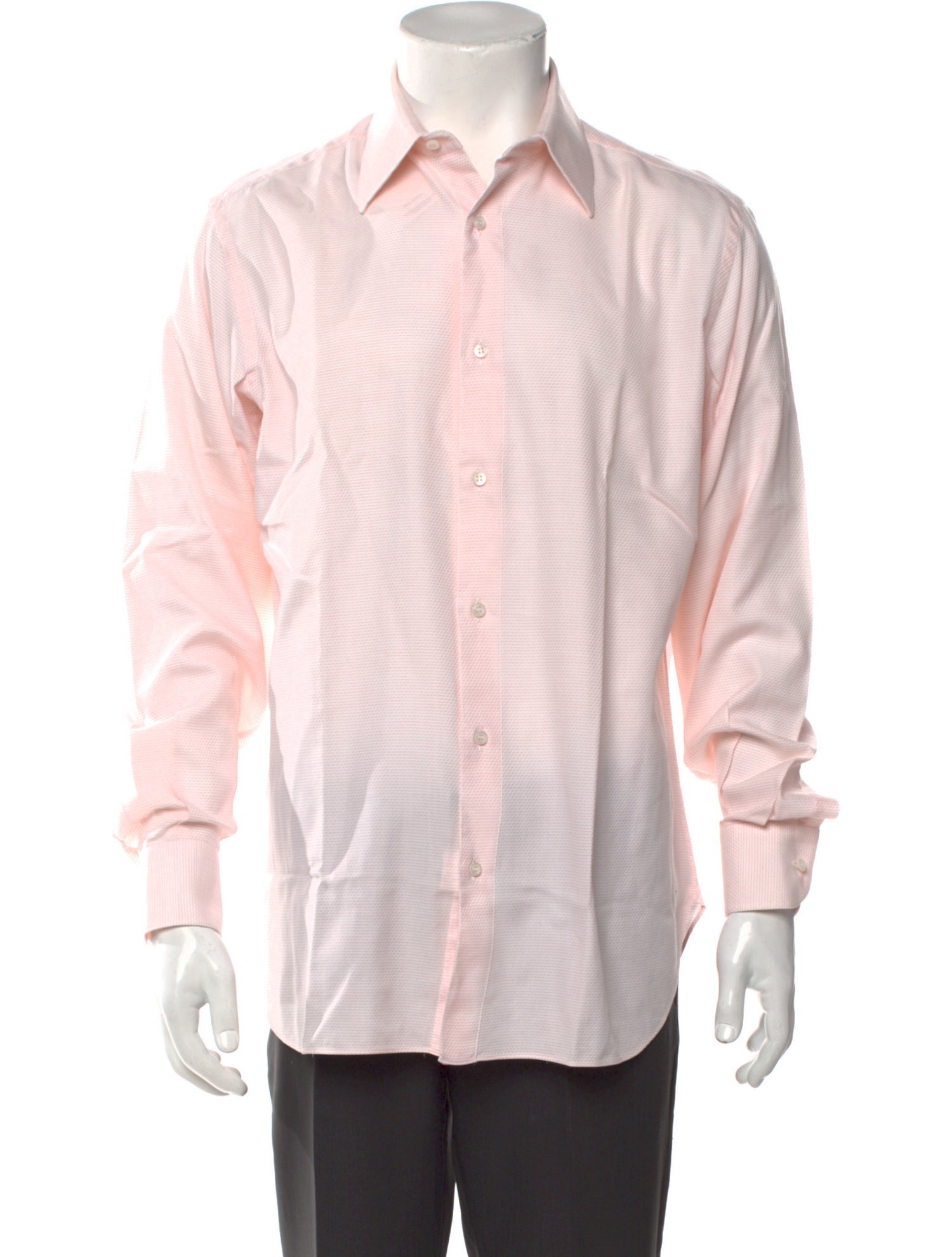 Brioni Striped Long Sleeve Dress Shirt
