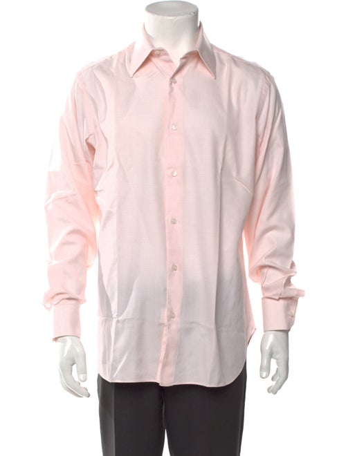 Brioni Striped Long Sleeve Dress Shirt