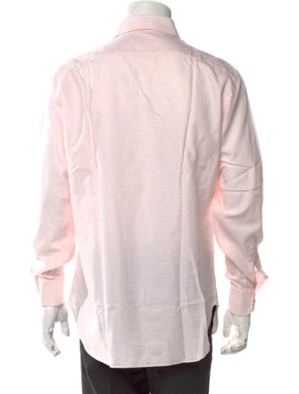 Brioni Striped Long Sleeve Dress Shirt