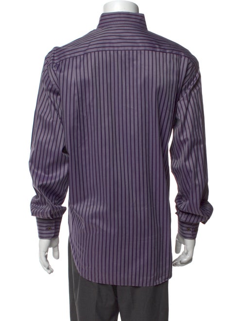Brioni Striped Long Sleeve Dress Shirt