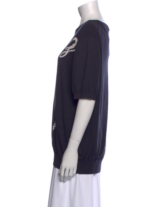 Brioni Graphic Print Crew Neck T-Shirt