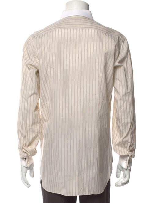 Brioni Striped Long Sleeve Dress Shirt