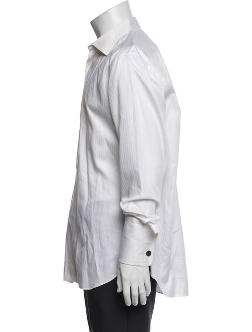 Brioni Striped Long Sleeve Dress Shirt