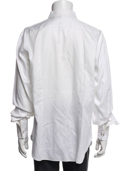 Brioni Striped Long Sleeve Dress Shirt