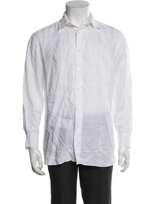 Brioni Striped Long Sleeve Dress Shirt