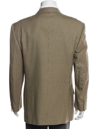 Brioni Wool Houndstooth Print Blazer
