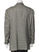 Brioni Cashmere Houndstooth Print Blazer