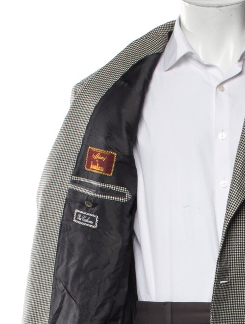 Brioni Cashmere Houndstooth Print Blazer
